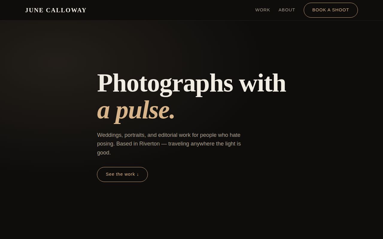 Portfolio template demo